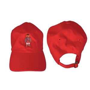 Red Embroidered Men's Cap